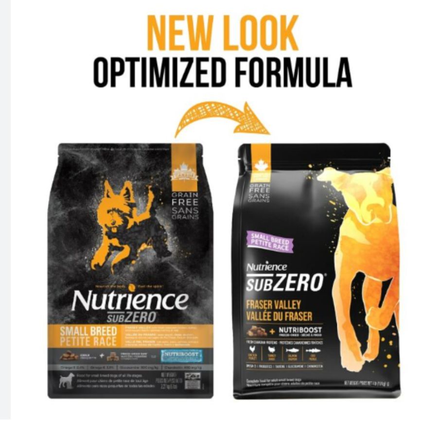 Nutrience SUBZERO 無穀物狗糧 小型犬配方 凍乾脫水鮮雞肉配火雞及海魚 10lbs 4.5kg (D6716) (黃黑)