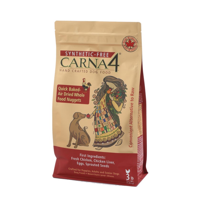 CARNA4 無穀物狗糧 頂級烘培風乾系列 全犬配方 雞肉 22lbs (CA3140)