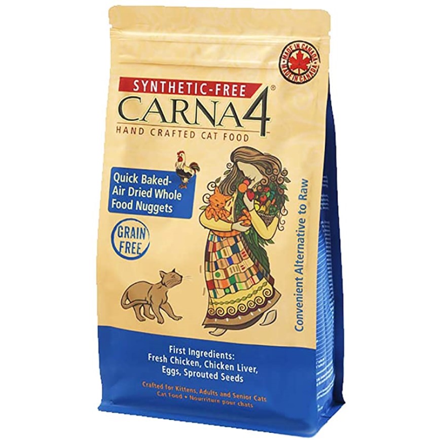 CARNA4 無穀物貓糧 頂級烘培風乾系列 全貓配方 雞肉 2lb (CN3294) 圖 1
