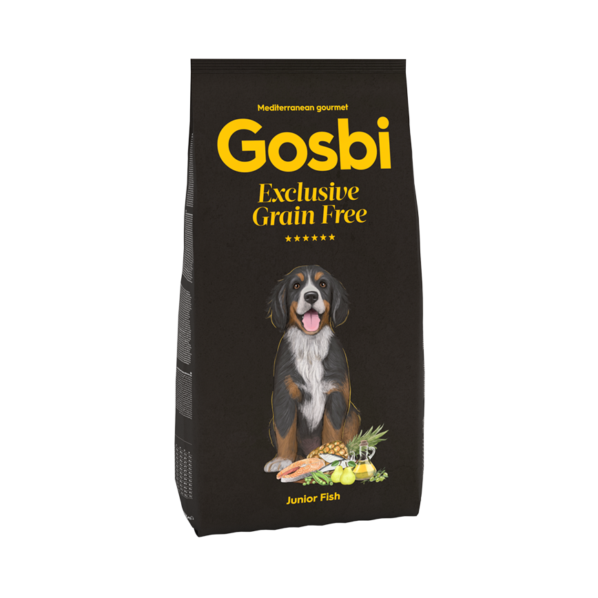 Gosbi Exclusive Grain Free 無穀物狗糧 頂級低敏系列 中大型幼犬配方 魚肉 3kg (GJU3K)