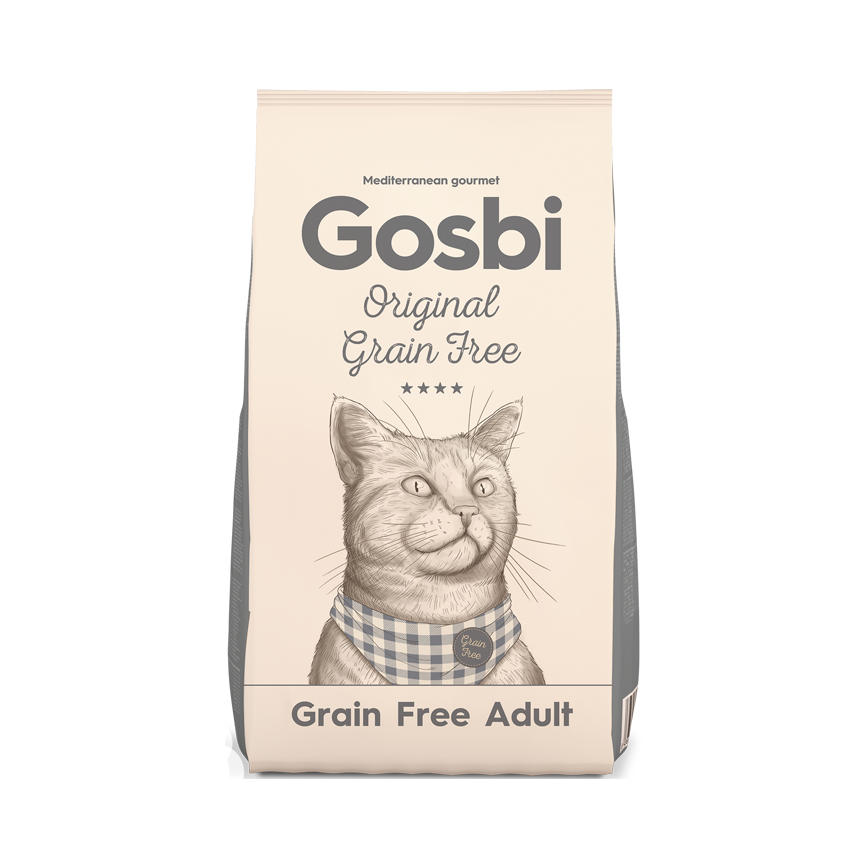 Gosbi Original 無穀物貓糧 成貓配方 3kg (GCGA3K) (灰)