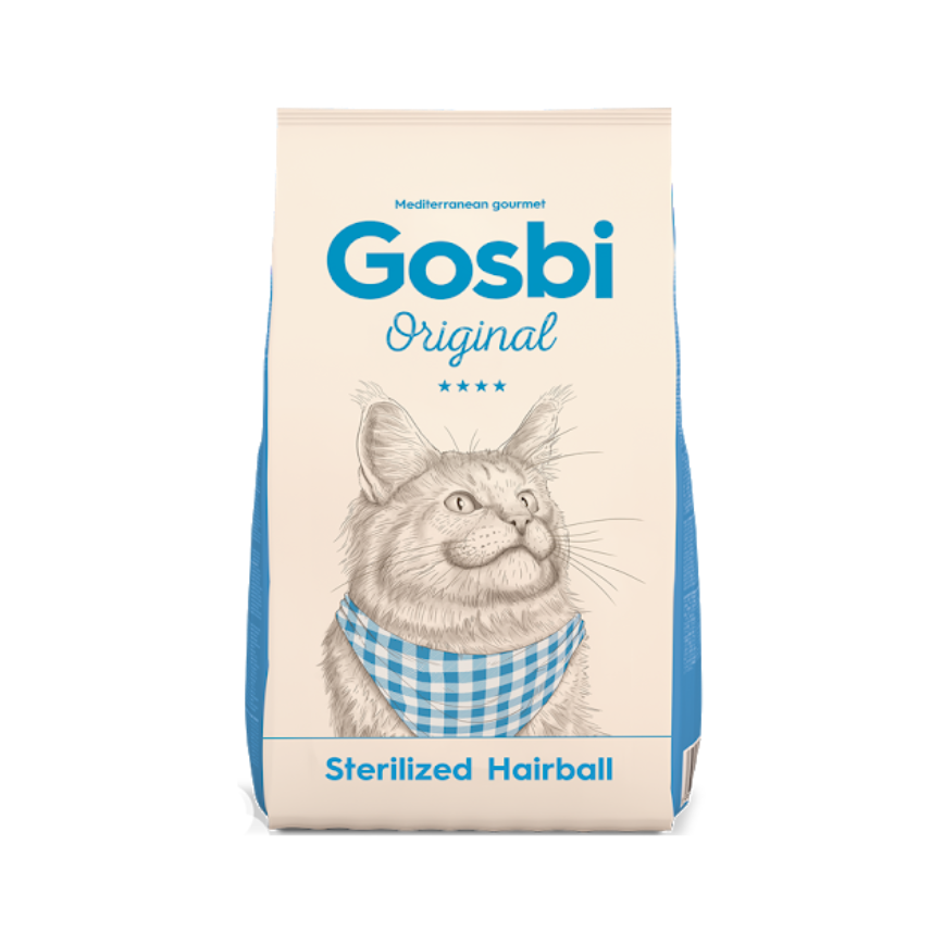 Gosbi Original 貓糧 絕育及去毛球配方 7kg (GCSH7K) (藍)
