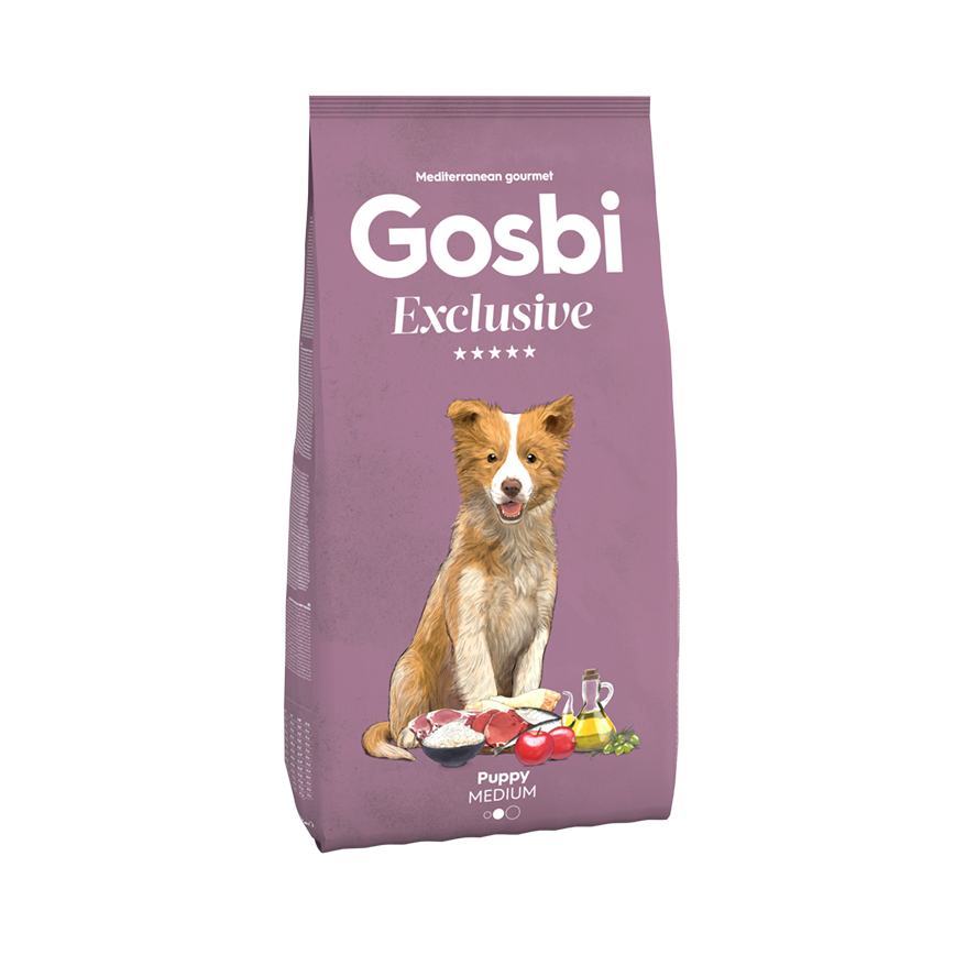 Gosbi Exclusive 狗糧 全營養蔬果系列 中型幼犬配方 12kg (MEP12K)