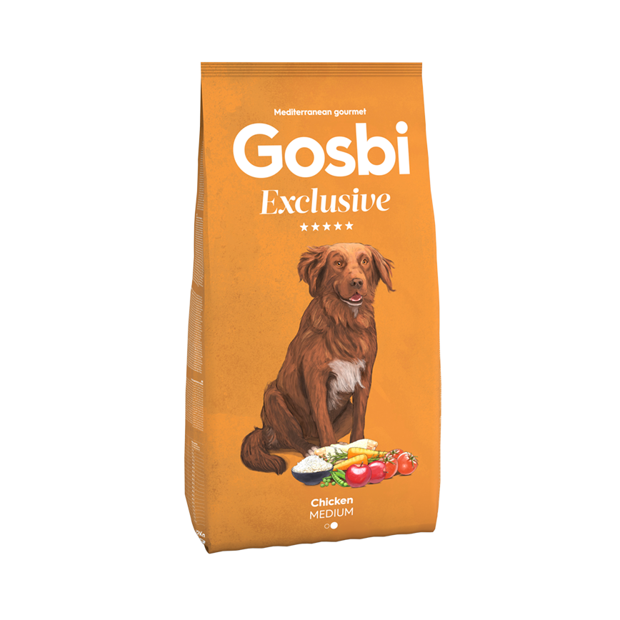 Gosbi Exclusive 狗糧 全營養蔬果系列 中型成犬配方 雞肉 12kg (MEC12K) 圖 1