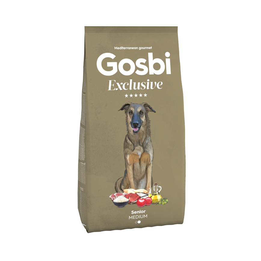 Gosbi Exclusive 狗糧 全營養蔬果系列 中型老犬配方 3kg (MES3K)