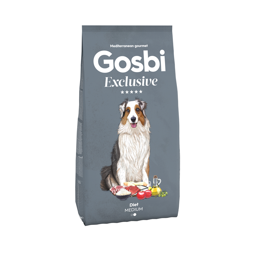 Gosbi Exclusive 狗糧 全營養蔬果系列 中型成犬減肥配方 12kg