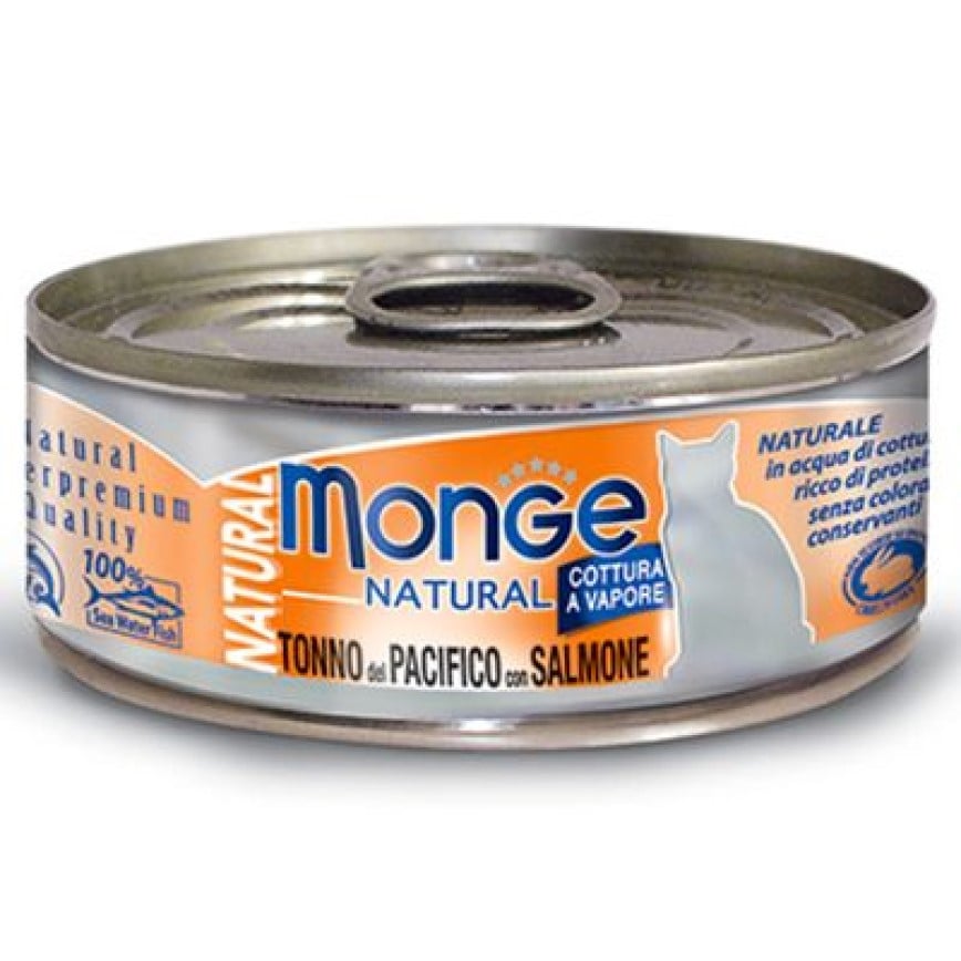 Monge 貓罐頭 高蛋白質野生海洋系列 太平洋吞拿魚三文魚 80g (MO7245) (新舊包裝隨機發貨) 圖 2