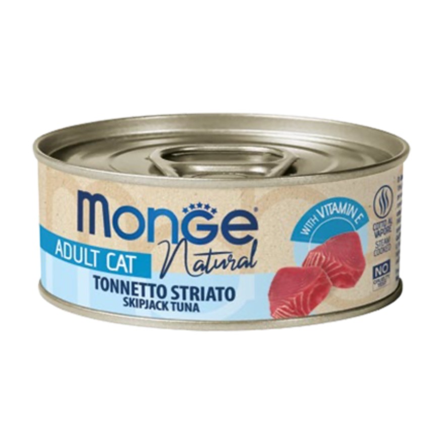 Monge 貓罐頭 高蛋白質野生海洋系列 大西洋吞拿魚 80g (MO7214) (新舊包裝隨機發貨) 圖 1
