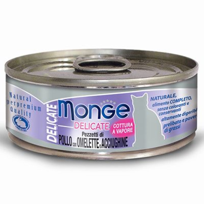 Monge 貓罐頭 主食系列 雞肉鳀魚奄列 80g (MO7306) (新舊包裝隨機發貨) 圖 2