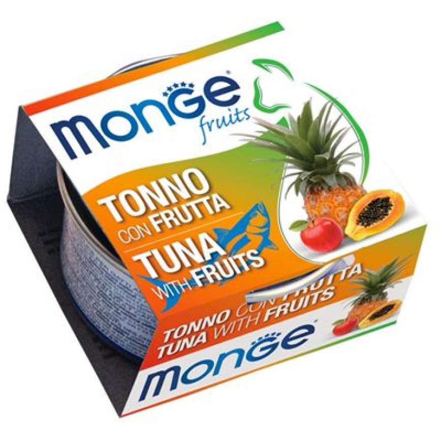 Monge 貓罐頭 清新鮮果系列 成貓配方 吞拿魚雜果 80g (MO3314) (新舊包裝隨機發貨) 圖 2