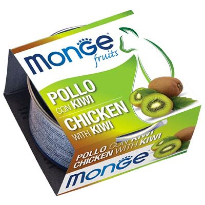 Monge 貓罐頭 清新鮮果系列 成貓配方 雞肉奇異果 80g (MO3369) (新舊包裝隨機發貨) 圖 2