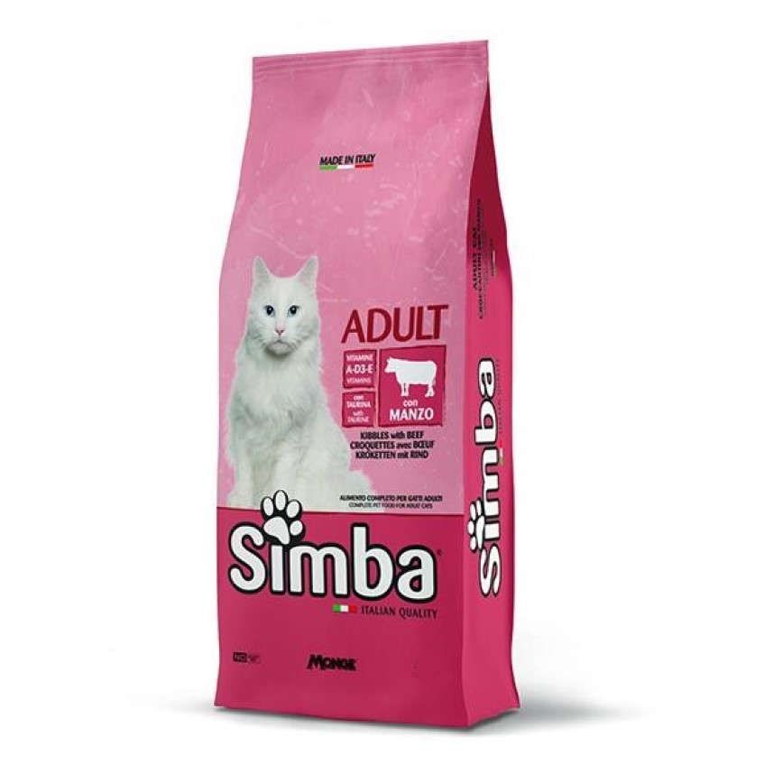 Monge Simba 貓糧 天然系列 成貓配方 牛肉 20kg (MO6094)