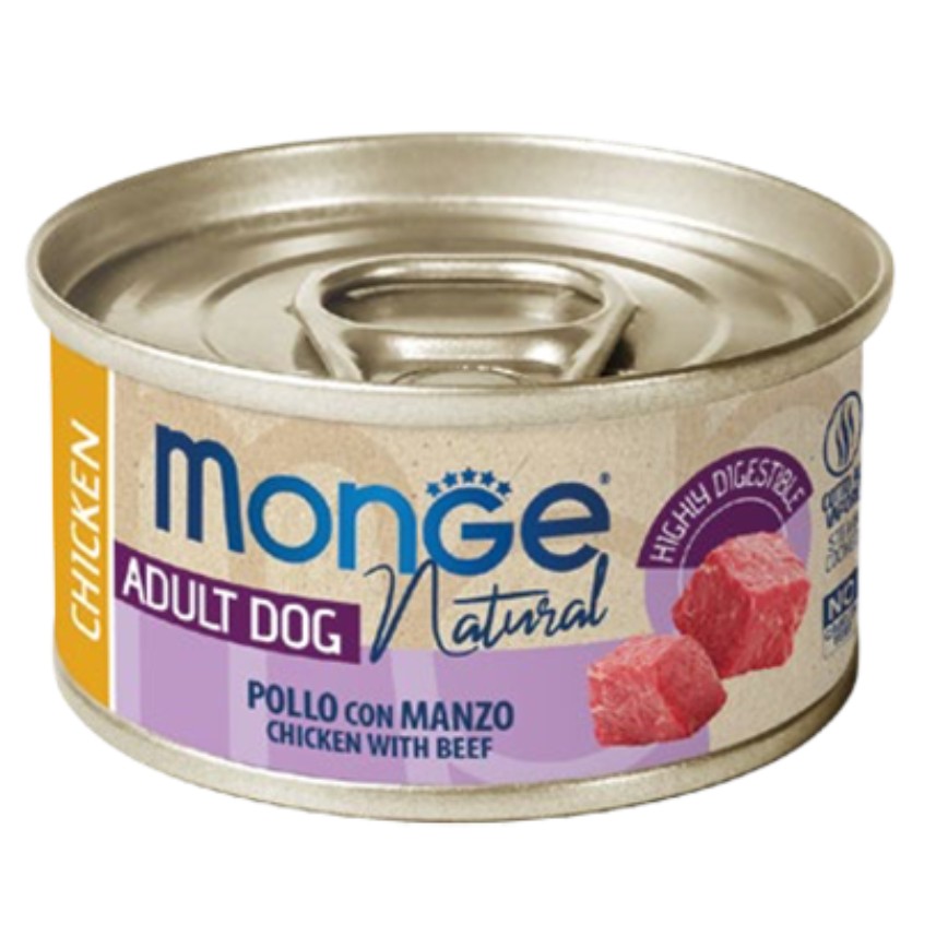 Monge Natural 真肉絲狗罐 95g
