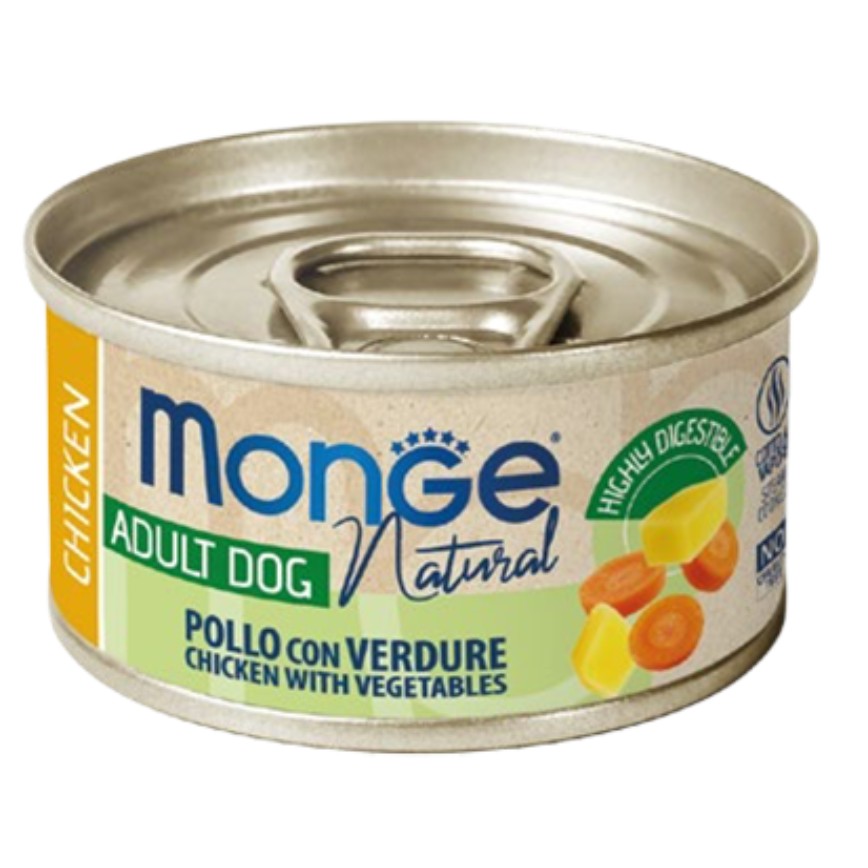 Monge Natural 真肉絲狗罐 95g