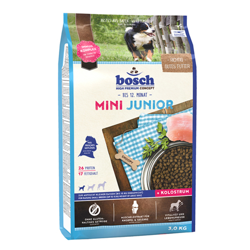 Bosch 狗糧 幼犬糧 細種幼犬配方 3kg (BO-5204003)